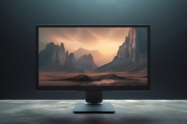 Foto gratuito vista de la pantalla del monitor de la computadora
