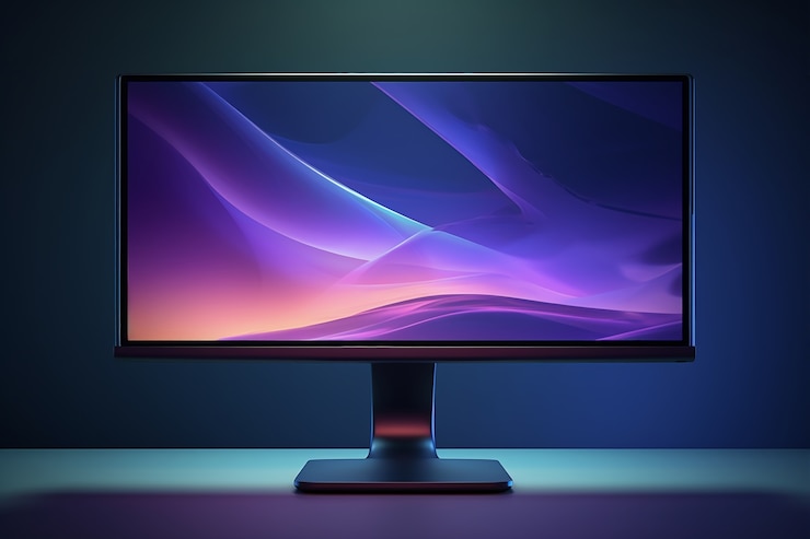 Foto gratuito vista de la pantalla del monitor de la computadora