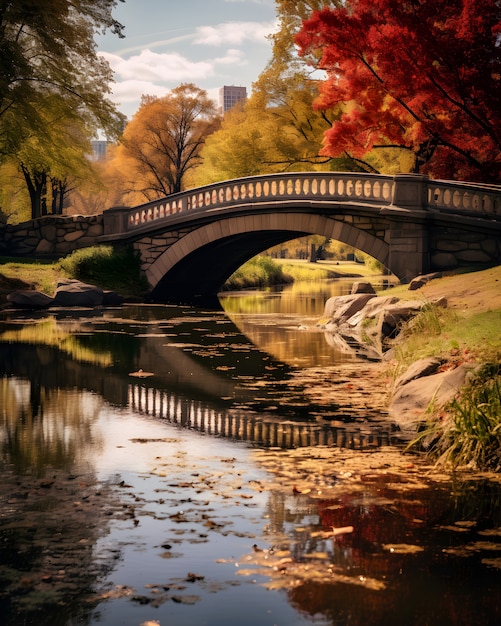 Vista del Parque Central en la ciudad de Nueva York