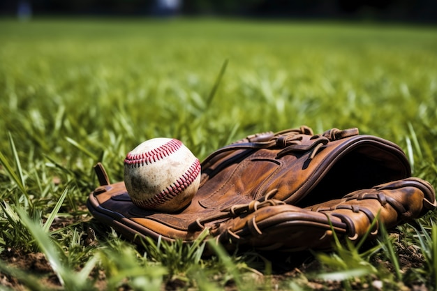 Foto gratuita vista de una pelota de béisbol