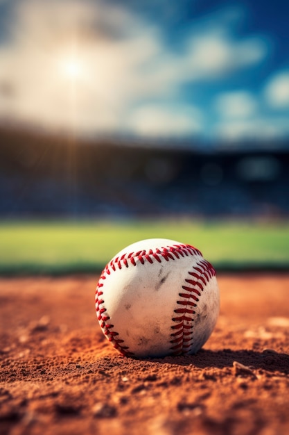 Foto gratuita vista de una pelota de béisbol