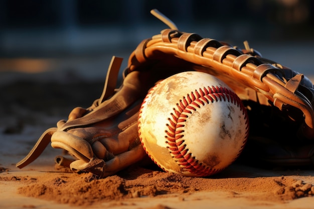 Foto gratuita vista de una pelota de béisbol