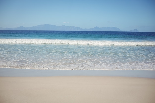 Vista de la playa