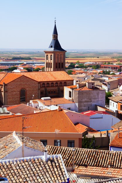 vista de pueblo en La Mancha