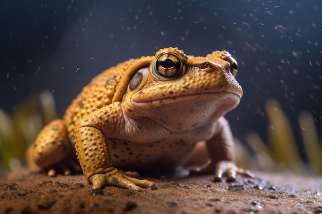 Foto gratuita vista de rana en la naturaleza