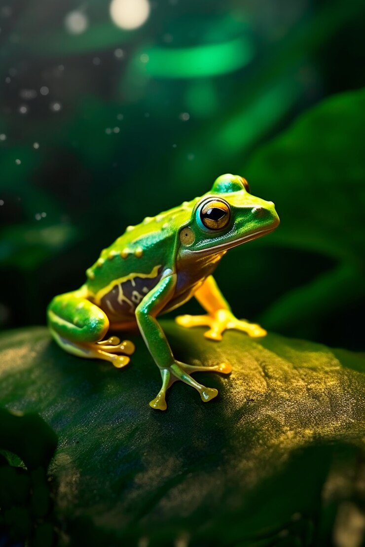 Foto gratuito vista de rana en la naturaleza.