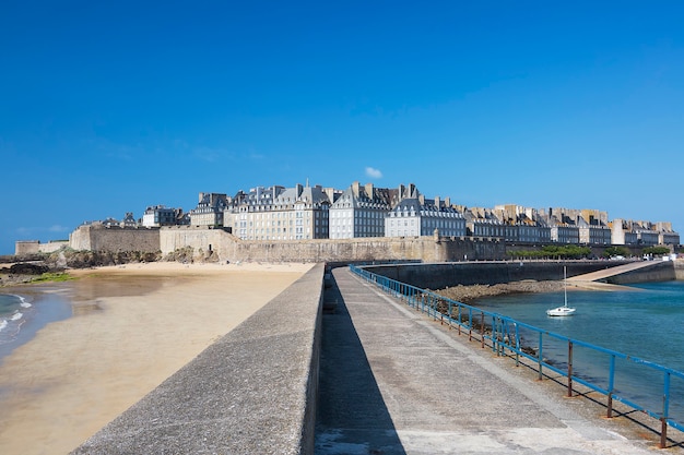 Vista de Saint Malo, Bretaña, Francia