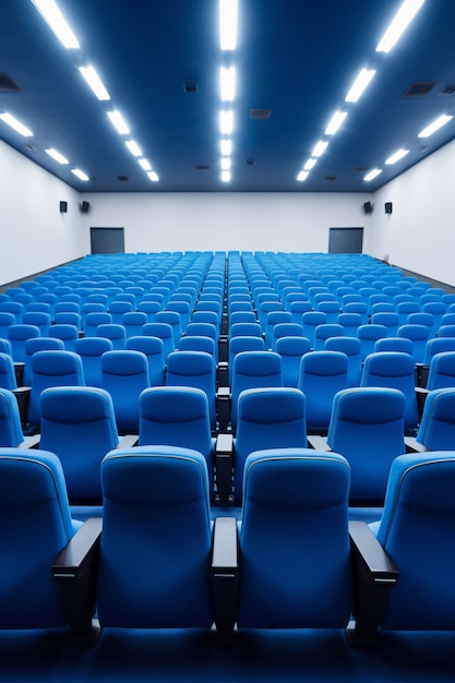 Foto gratuita vista de la sala de cine 3d.