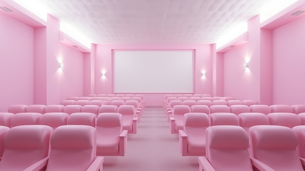 Foto gratuita vista de la sala de cine 3d.