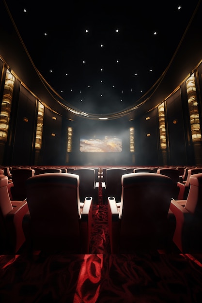 Vista de la sala de cine 3d.