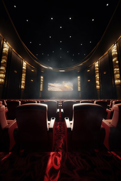 Vista de la sala de cine 3d.