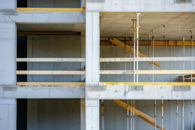 Foto gratuita vista de un sitio de construcción moderno