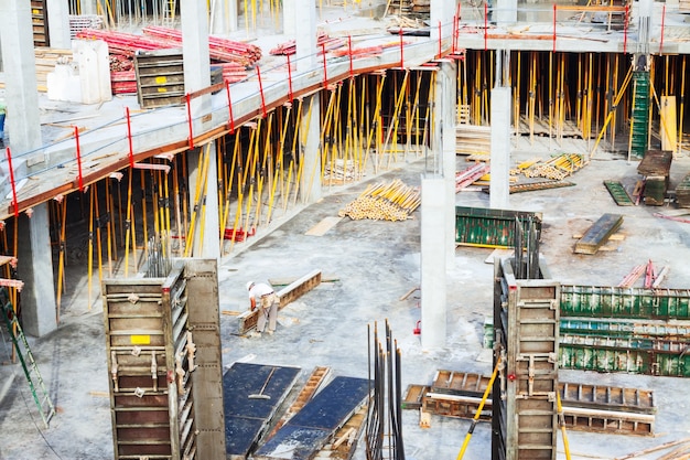 Vista del sitio de construcción