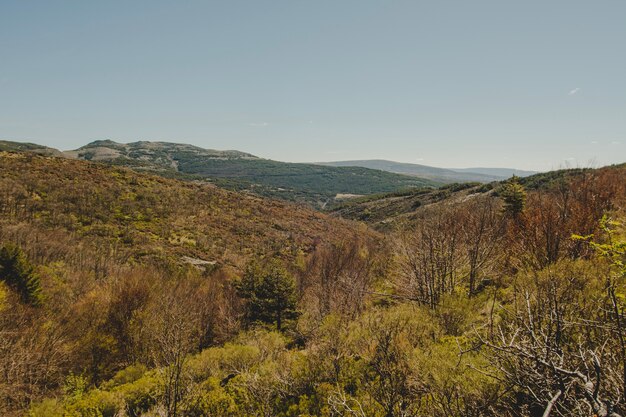 Vista sobre paisaje montuoso