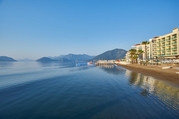 Vista sobre la playa de Marmaris