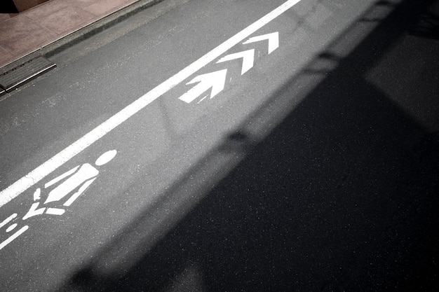 Vista de sombras abstractas de la luz del día al aire libre