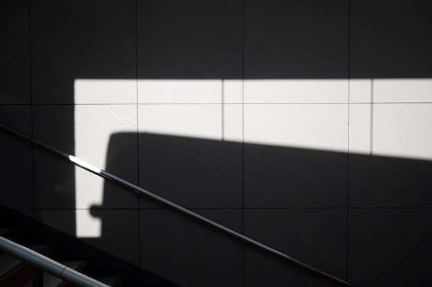 Vista de sombras abstractas de la luz del día al aire libre