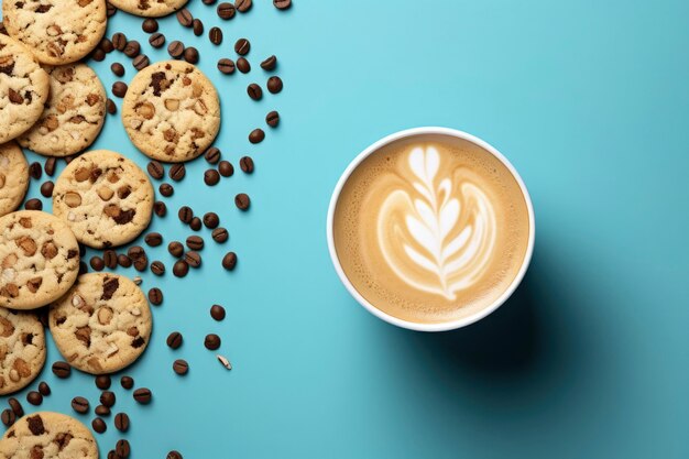 Foto gratuita vista superior del arreglo de galletas deliciosas