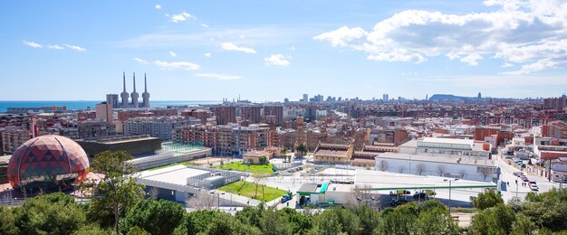 Vista superior de Badalona