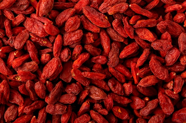 Foto gratuita vista superior del concepto de frutos rojos secos