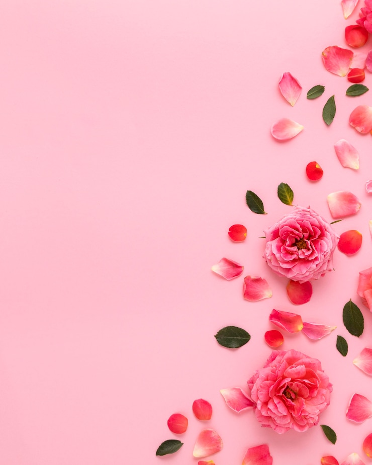 Foto gratuito vista superior del concepto de san valentín con espacio de copia