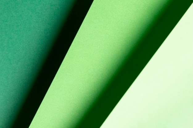 Vista superior de diferentes tonos de patrones verdes