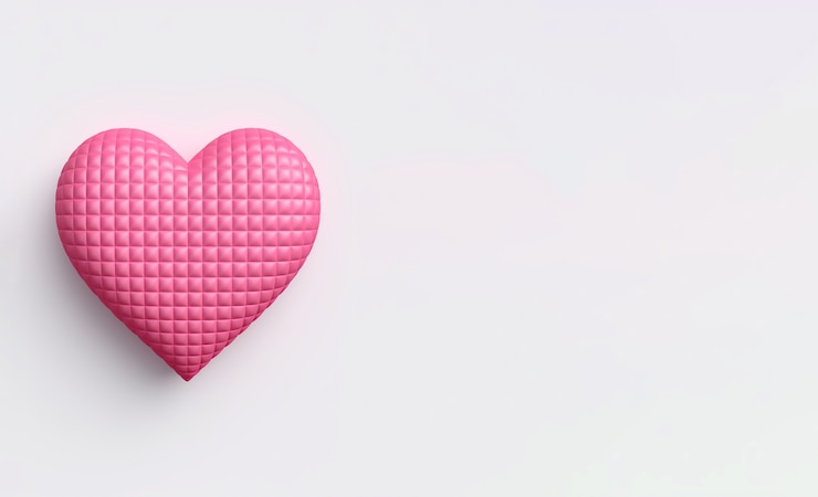 Foto gratuito vista superior en forma de corazón en estudio.