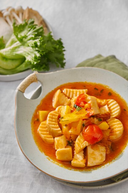 Foto gratuita vista superior del plato de verduras de la vida muerta