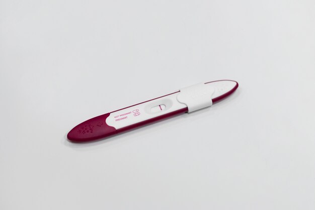 Vista superior sobre prueba de infertilidad