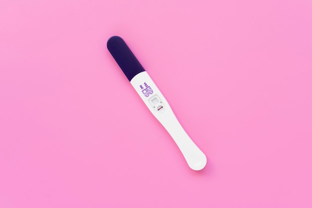 Vista superior sobre prueba de infertilidad