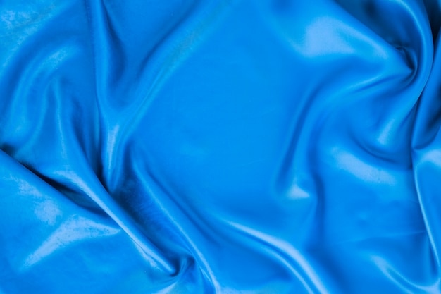 Vista superior de textil azul para carnaval