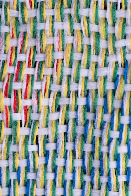 Vista superior de la textura de la tela