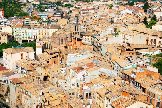 vista de los tejados de Cardona