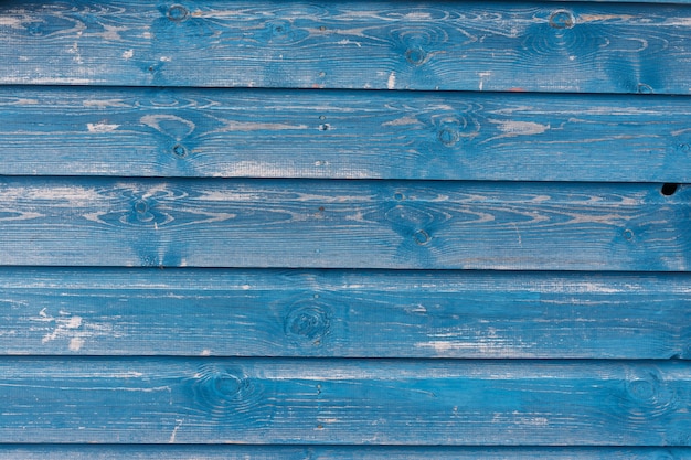 Vista de la textura de madera azul