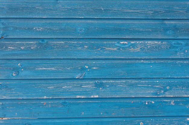 Vista de la textura de madera azul