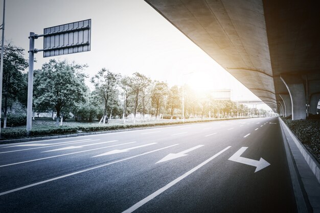 Vista de un viaducto de alta velocidad