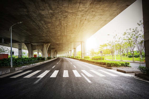 Vista de un viaducto de alta velocidad