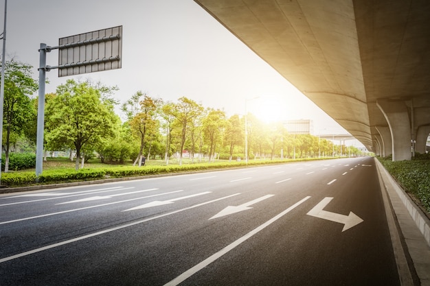 Vista de un viaducto de alta velocidad