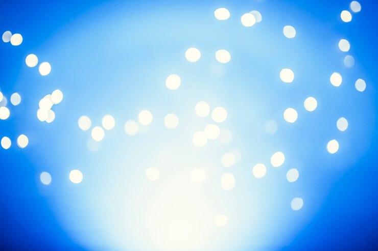 Photo Gratis white lights on blue