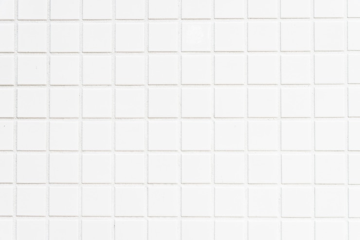 White tiles wall