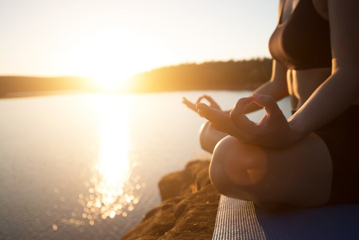 Foto gratuito yoga de la aptitud de ocio turístico natural