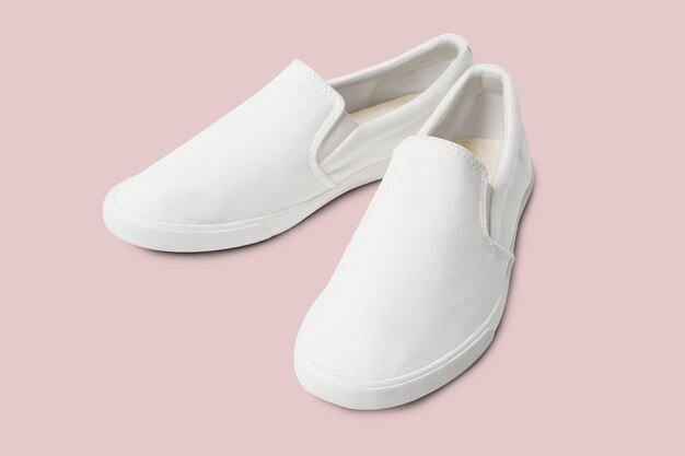 Zapatillas de streetwear unisex sin cordones blancas moda