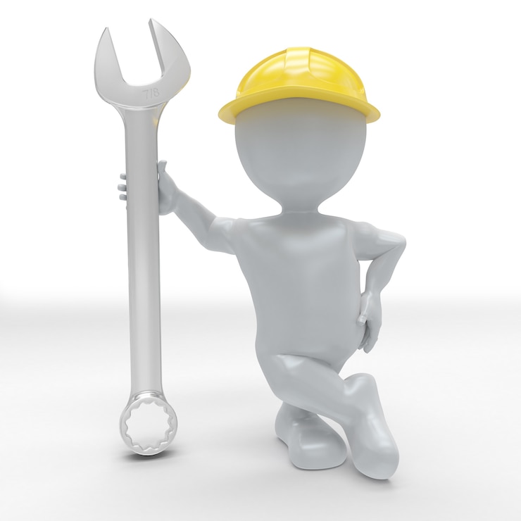 Foto gratuito 3d morph man builder con chiave