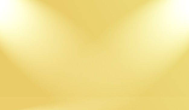 Abstract Luxury Gold gradiente giallo parete studio, bene utilizzare come sfondo, layout, banner e presentazione del prodotto.