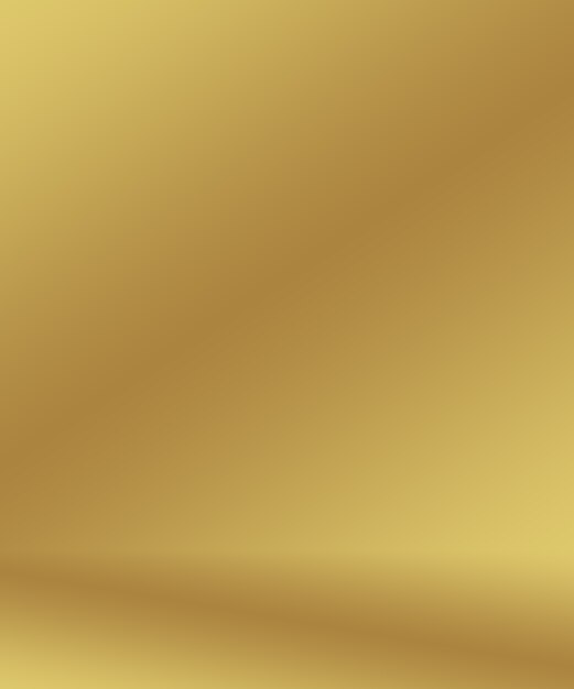 Abstract Luxury Gold gradiente giallo parete studio, bene utilizzare come sfondo, layout, banner e presentazione del prodotto.