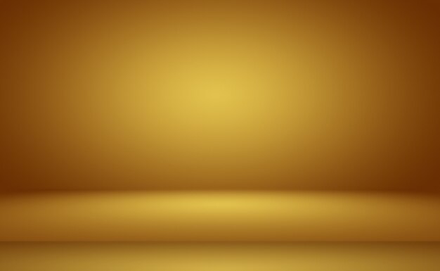 Abstract Luxury Gold gradiente giallo parete studio, bene utilizzare come sfondo, layout, banner e presentazione del prodotto.