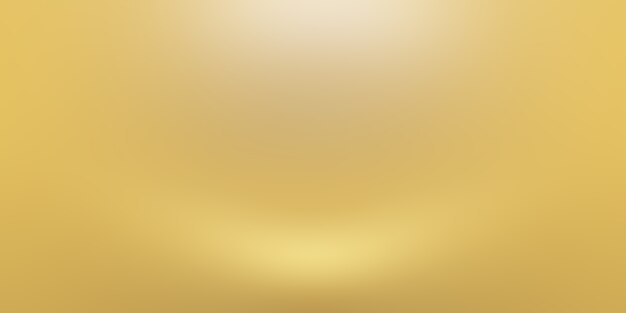 Abstract Luxury Gold gradiente giallo parete studio, bene utilizzare come sfondo, layout, banner e presentazione del prodotto.