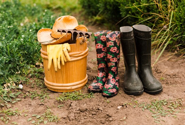 Accessori da giardinaggio per il primo piano