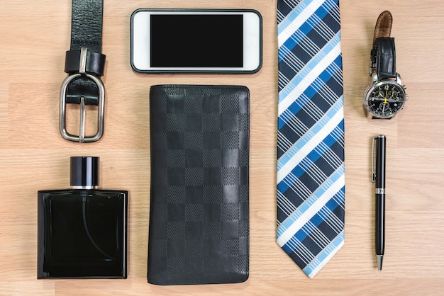 Accessori Uomo elegante nero e blu