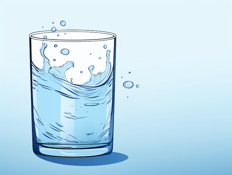 Foto gratuito acqua in stile anime